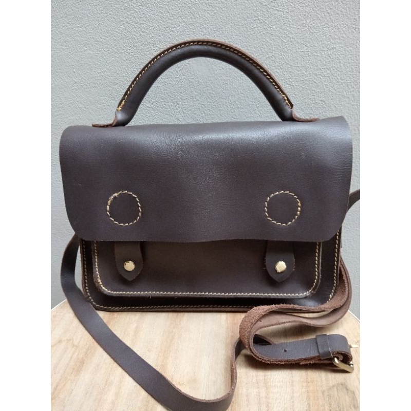 Tas Satchel, Postman Tas Kulit Asli Merk Borse Impelle