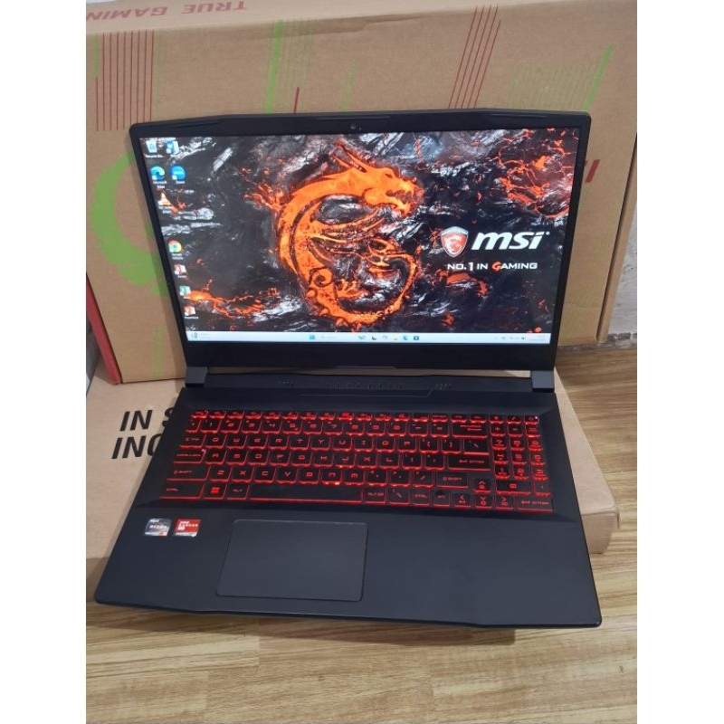 Laptop Gaming MSI Bravo 15 B5DDRyzen 5 5600H Amd Radeon Rx 5500M Setara Gtx 1650ti Ram 16 SSD 512