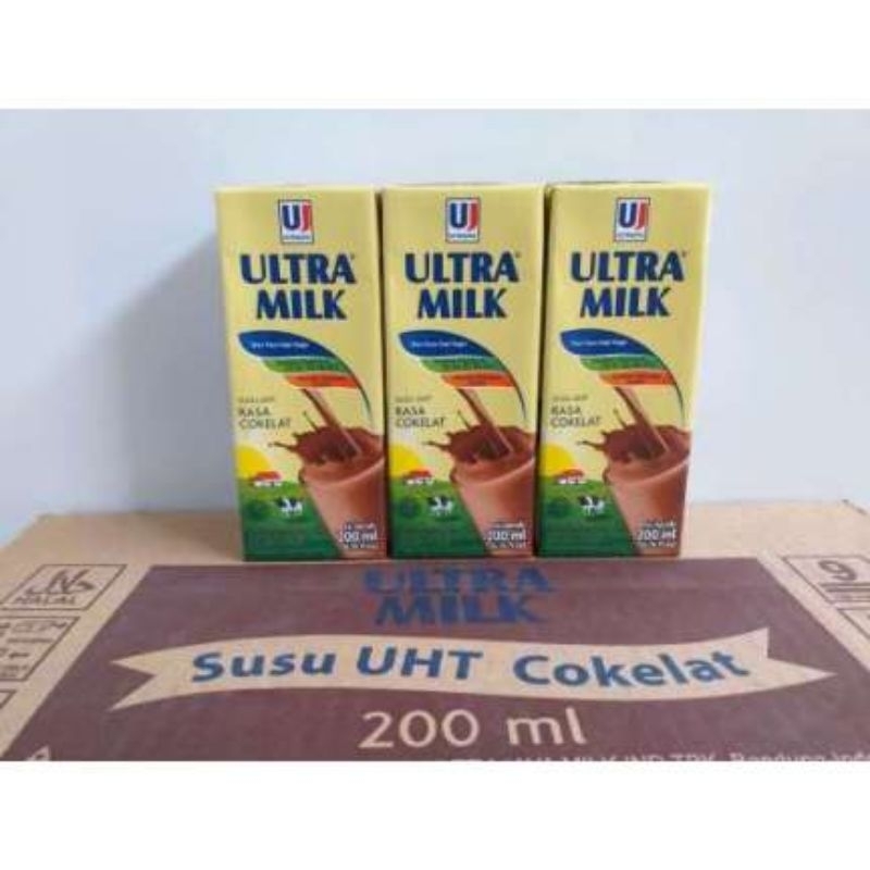 

Susu Ultra Milk Coklat 200 ML 1 Karton