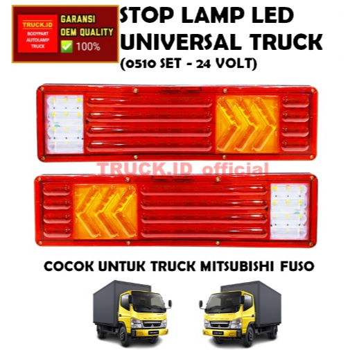 1SET LAMPU REM STOP STOP LAMP VARIASI TRUK FUSO FIGHTER 24 VOLT *0510