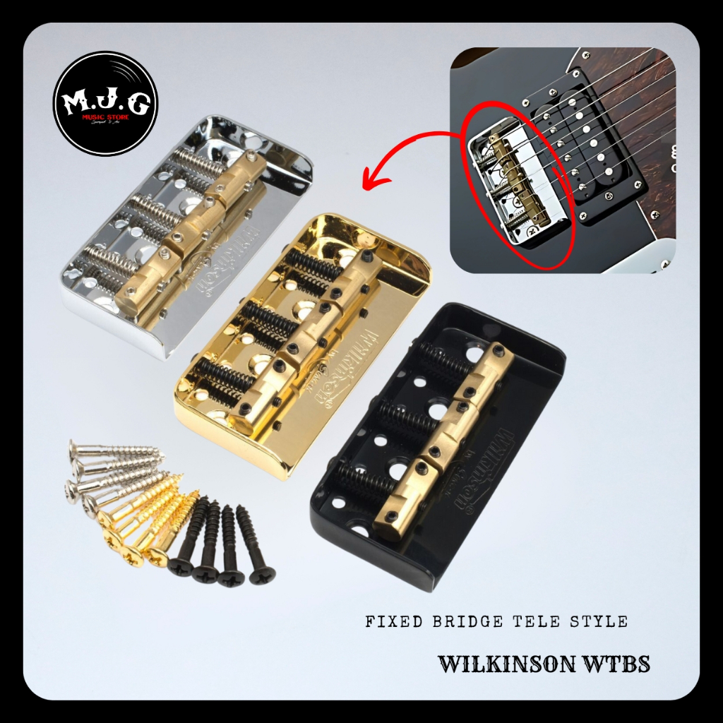 tremolo saddle bridge gitar elektrik wilkinson telecaster short