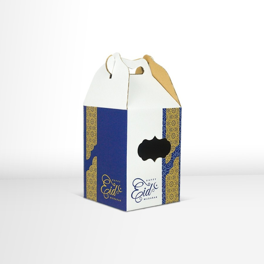

Box Jinjing Oleh Oleh Idul Fitri Dus Packing Kue Kering Idul Fitri Tema Happy Eid Biru Uk. 14x14x20 cm Isi 10