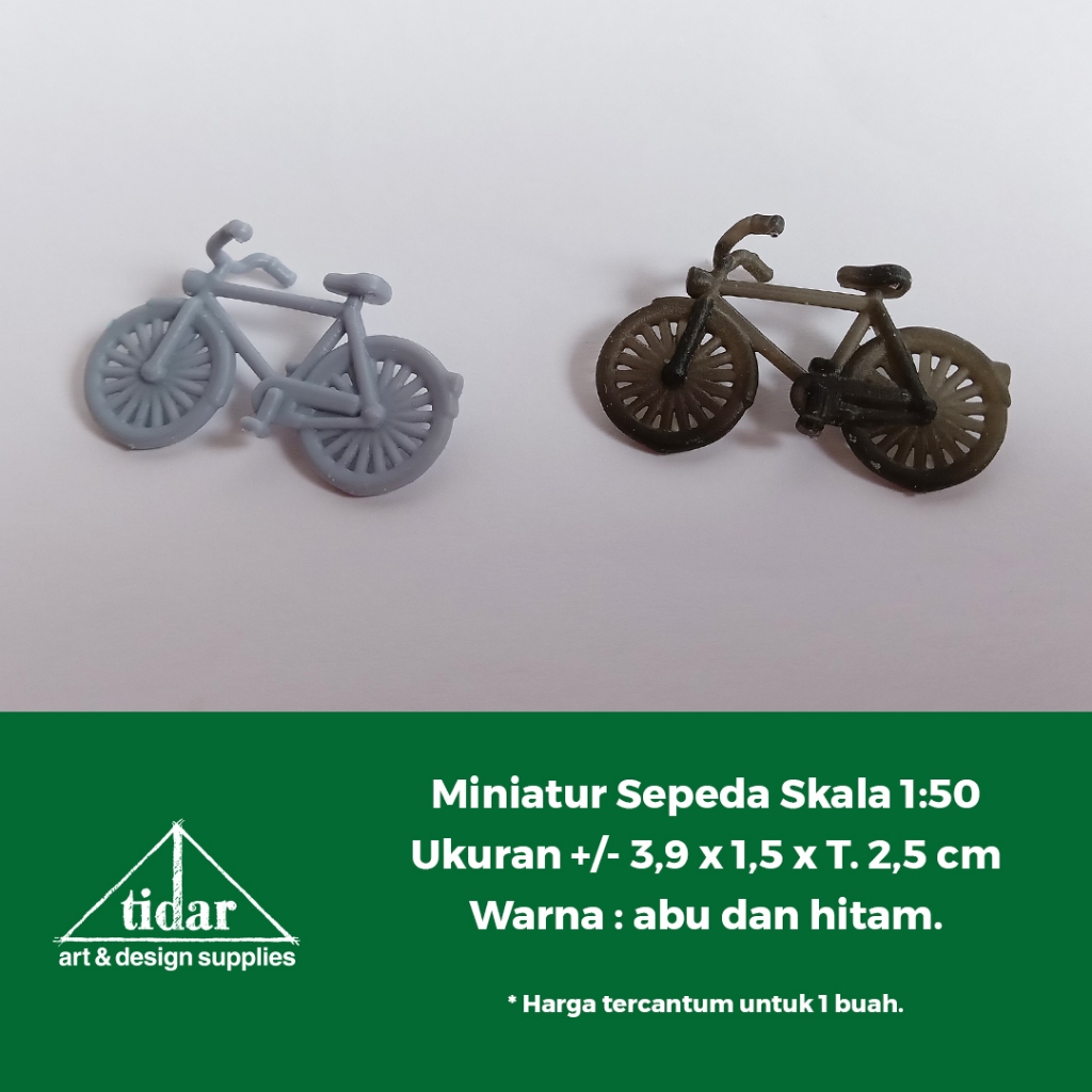 

[MR] HB - Miniatur Maket Sepeda Roda Dua Skala 1:50