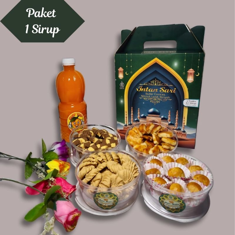 

Paket lebaran hemat intan sari plus 1botol sirup isi 5 pcs