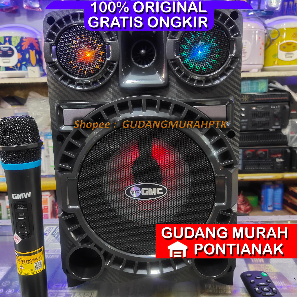 Speaker GMC Body Besar NEW Bluethoot Mic Wireless Salon 897P