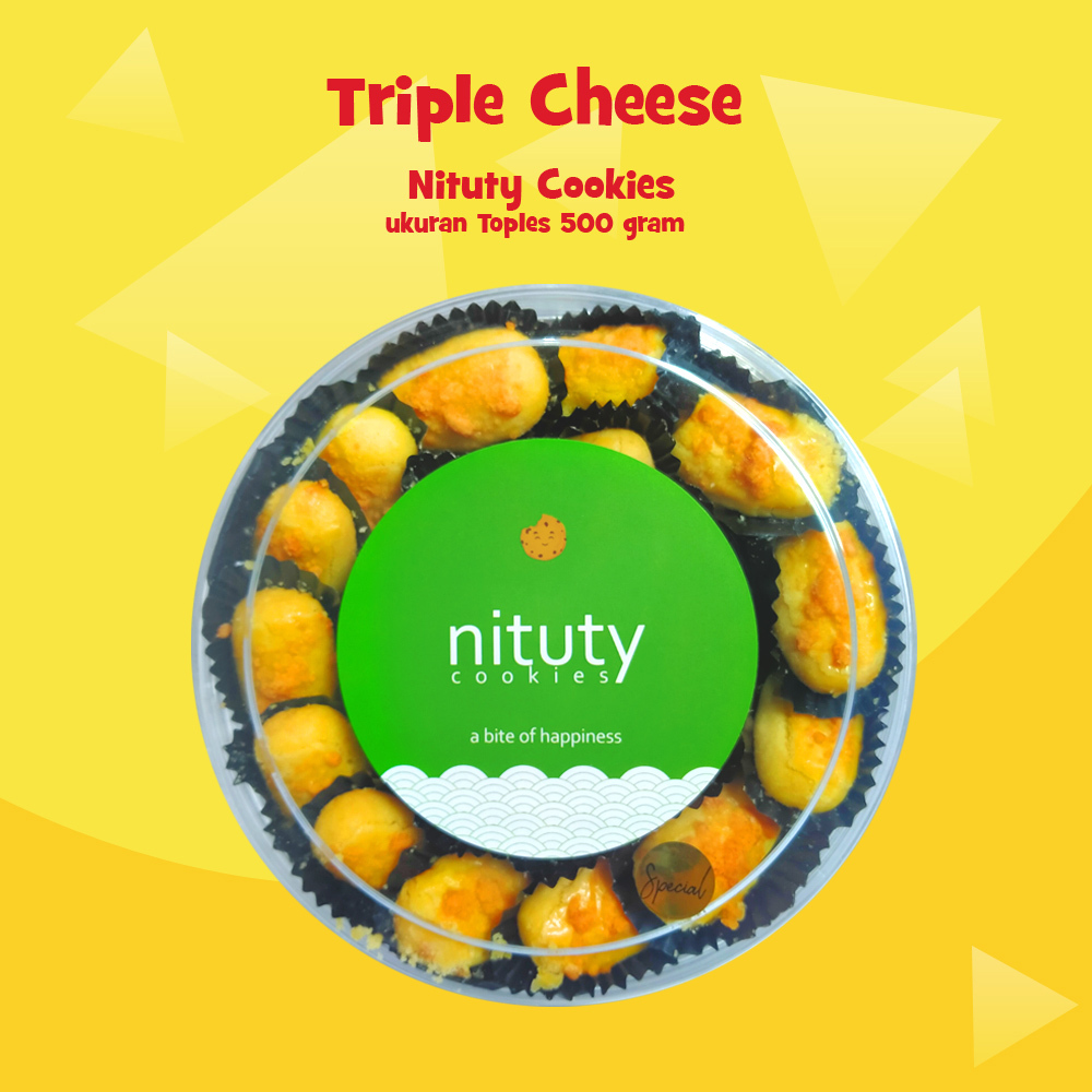 

Kue Kering Triple Chese toples 500gr by Nituty Cookies