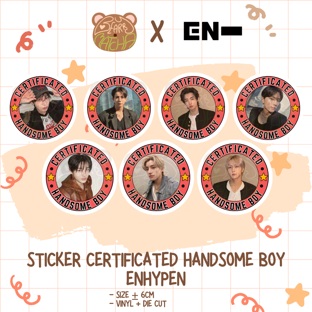 

[READY STOCK] Sticker CERTIFICATED HANDSOME BOY ENHYPEN