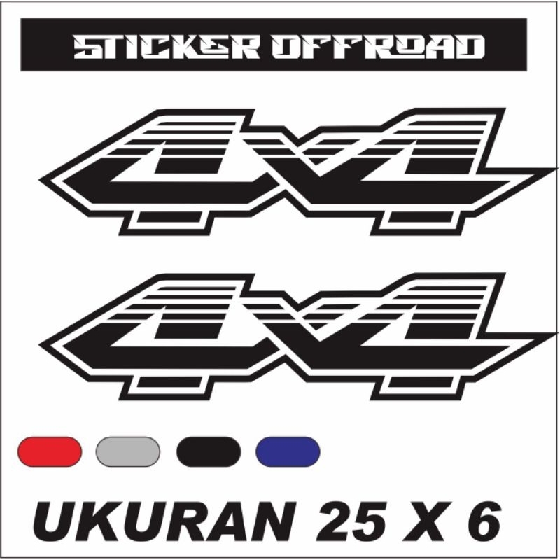 sticker 4x4 offroad sticker mobil offroad sticker kaca