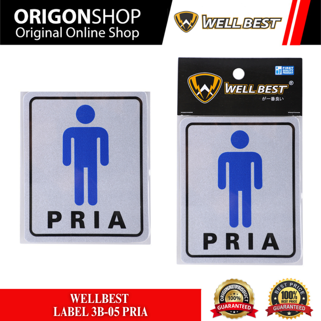 

WELLBEST Label 3B-05 Pria / Label Stiker