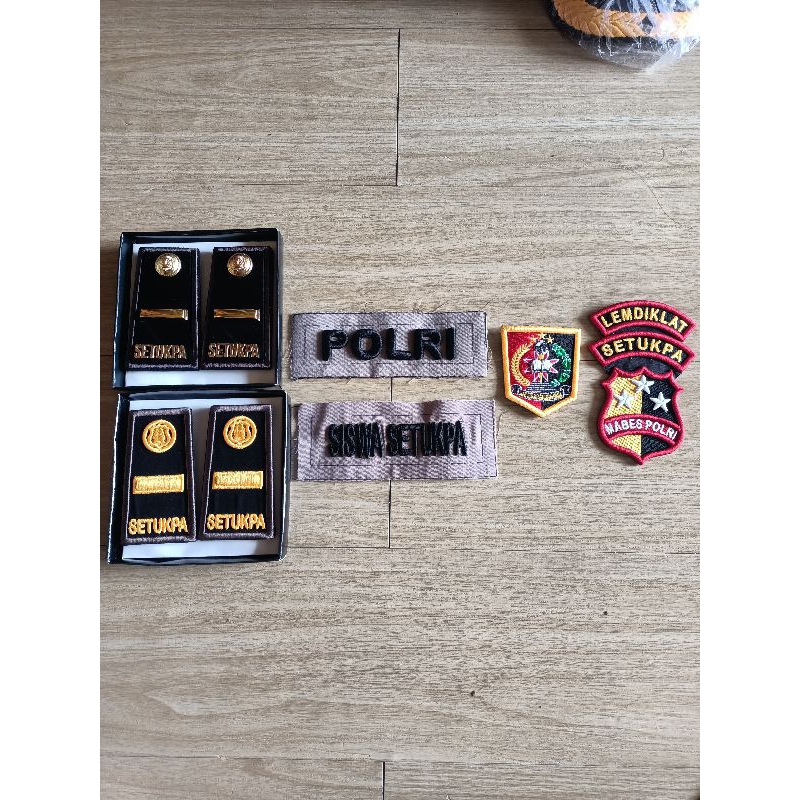 Jual perlengkapan SISWA SETUKPA bordir timbul 3D| pangkat PDH &  pdl setukpa | bet lemdiklat setukpa