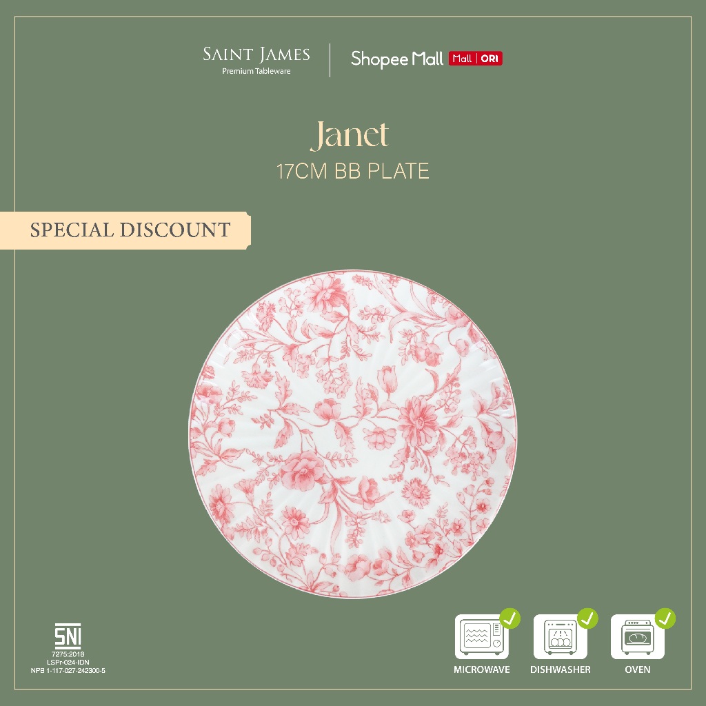 Saint James Janet 17 cm BB Plate