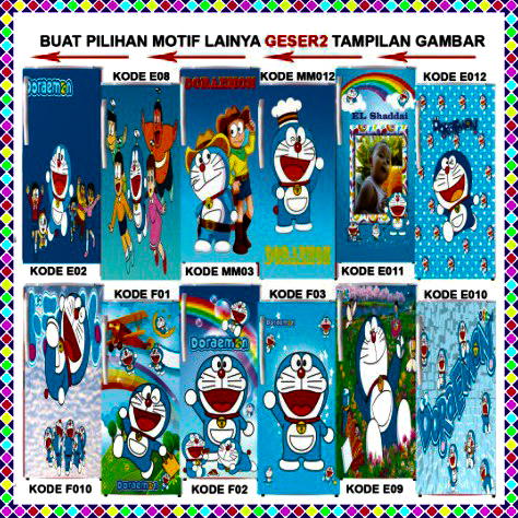 Stiker Kulkas 1 Pintu Motif Doraemon