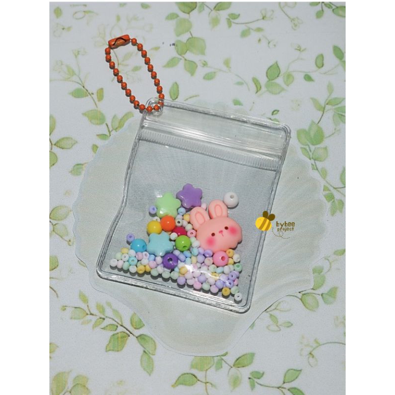 [bybee] Gantungan Kunci Candy Pouch PVC Ziplock