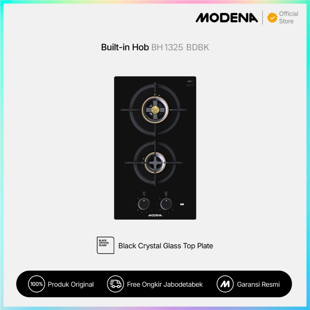 MODENA Built-in Gas Hob - BH 1325 BDBK