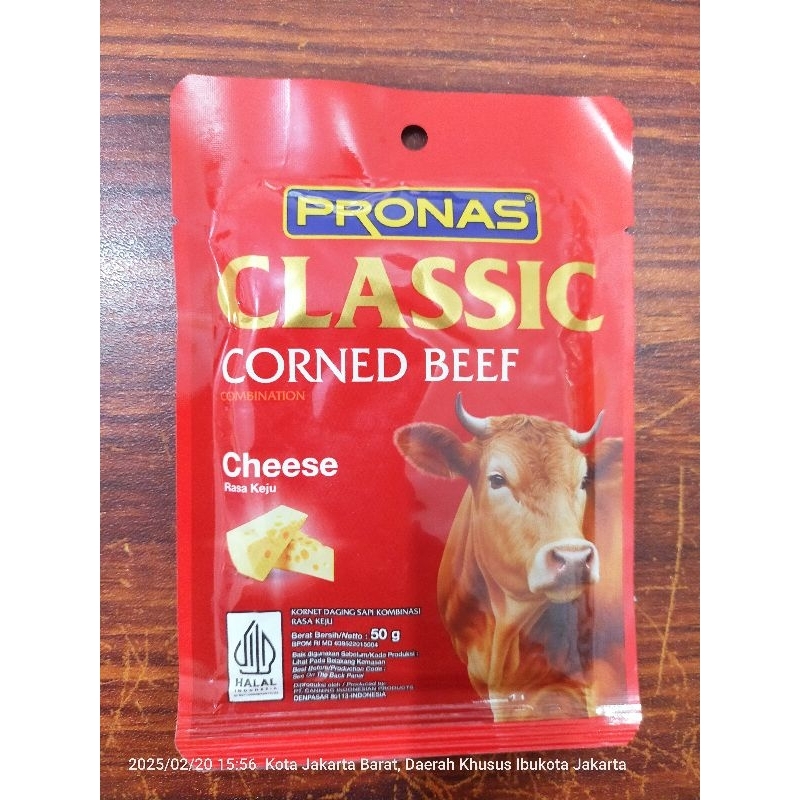 

PRONAS CLASSIC CORNED BEEF CHEESE 50 gr