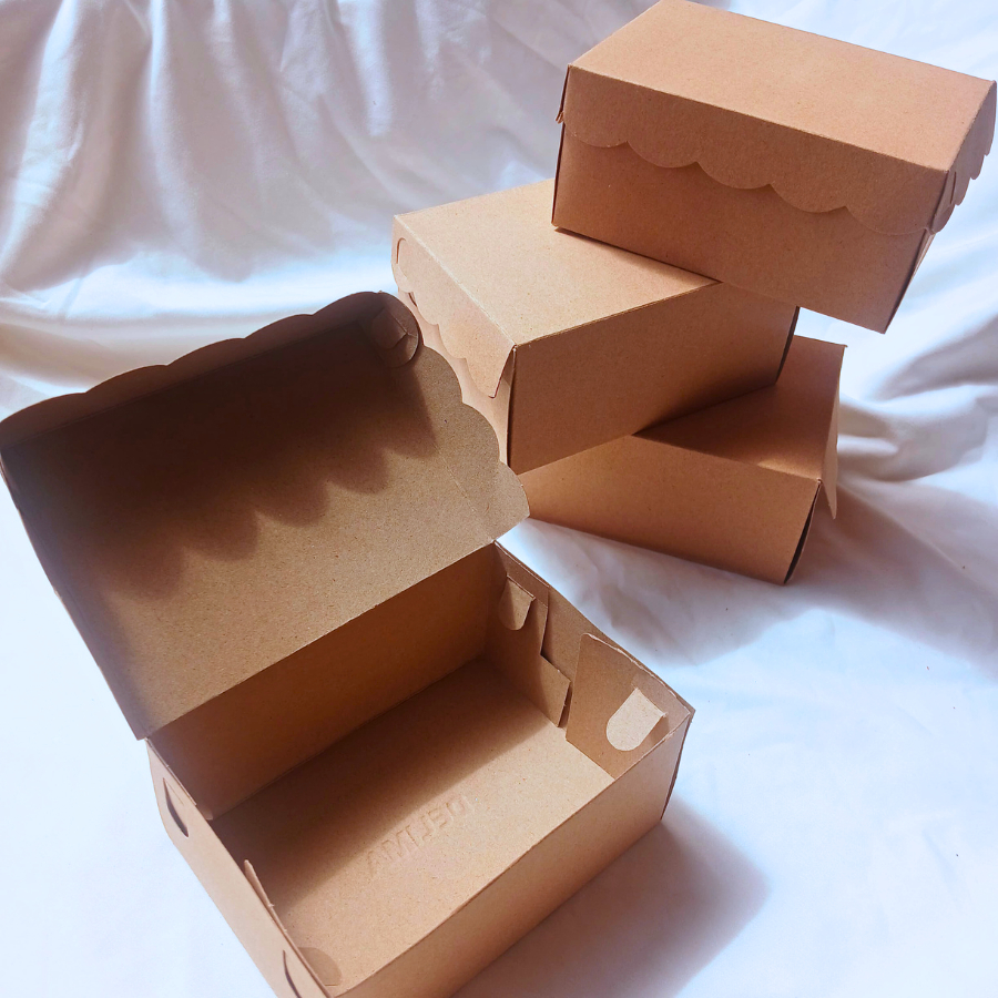 

Kotak kardus Kraft Coklat/Kardus Kue/Kotak kardus Snack/ Kardus Renda Coklat Non-laminasi