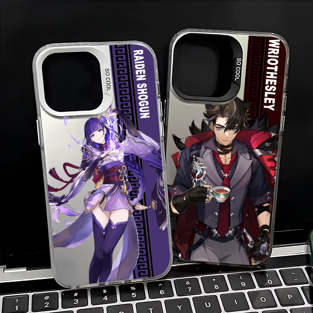 Case IMD Hybrid Plate Hologram Motif Genshin Impact Ready Untuk Semua Type HP -CIH05