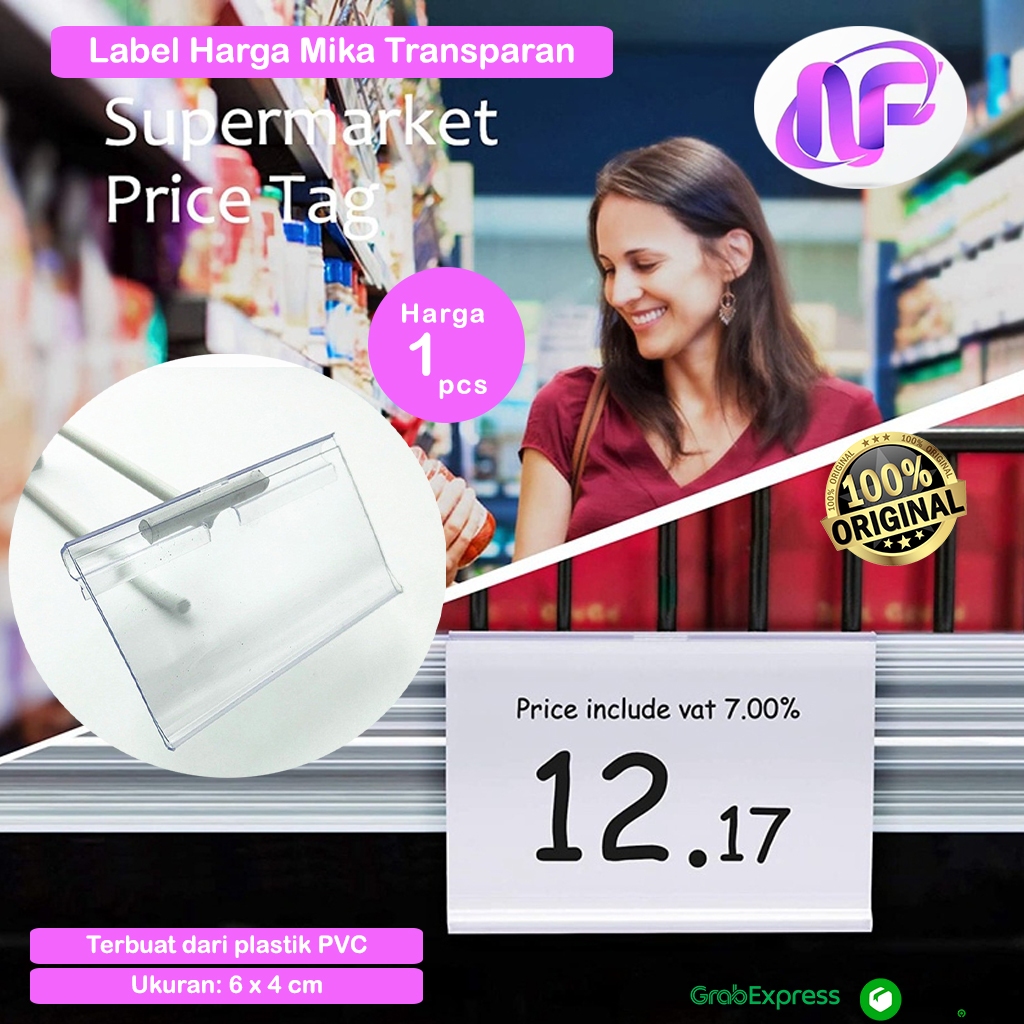 

Mika Label Harga Price Tag Rak Display Mika Plastik Transparan Holder Display Harga Barang Toko Supermarket Jepitan Penjepit Name Tag Cantolan Gantungan Rak Nama Dokumen Display Shelf