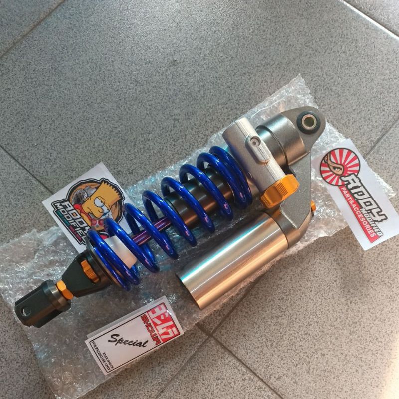 Shock showa stel cnc blue size 320mm original thailand