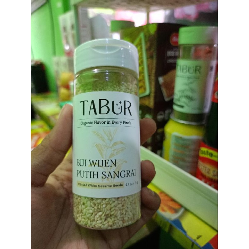 

Tabur biji Wijen Putih Sangrai Organic 70 Gr