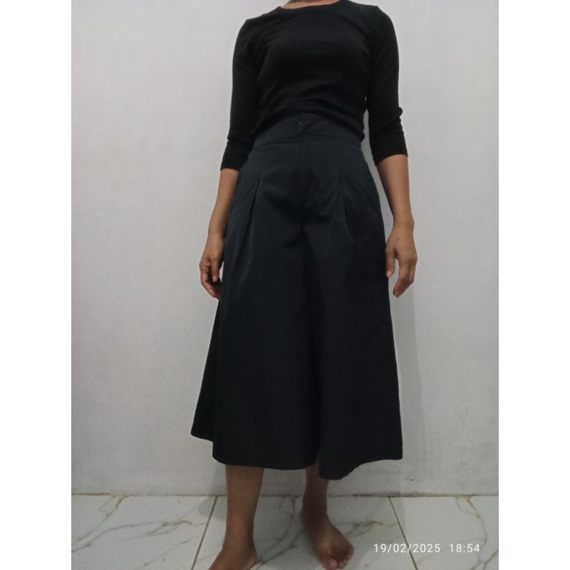 celana kulot wanita 7/8 zara like new
