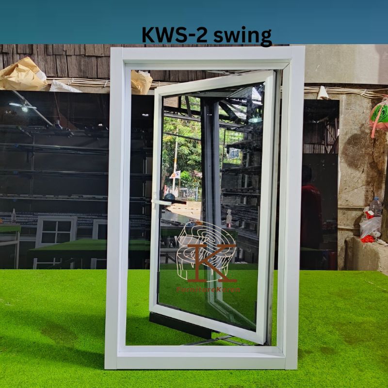 Jendela Casement Aluminium 50 x 100 / Jendela Aluminium Swing Jungkit 50x100 / Top Hung Side Hung Al