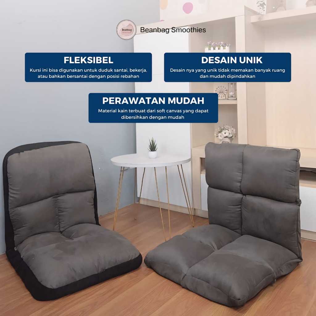 Kursi Sandaran Lesehan Lipat Dewasa | Sofa Lantai Tatami |Sofa Lipat Sofa Santai| Kursi Pengajian