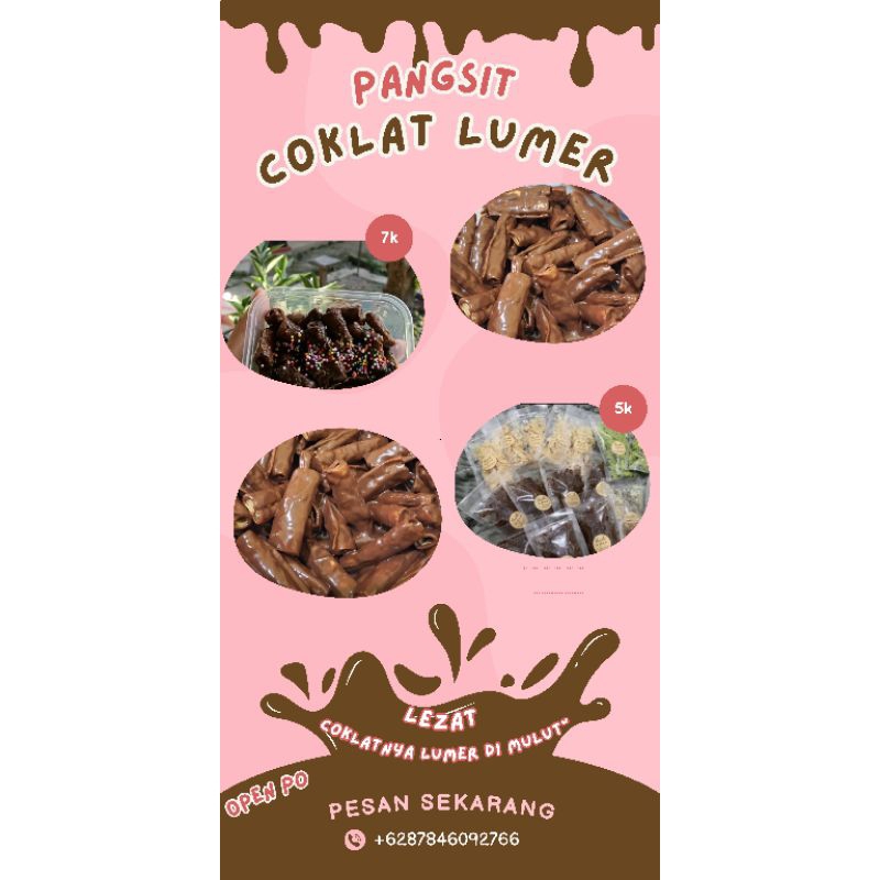 

pangsit coklat lumer