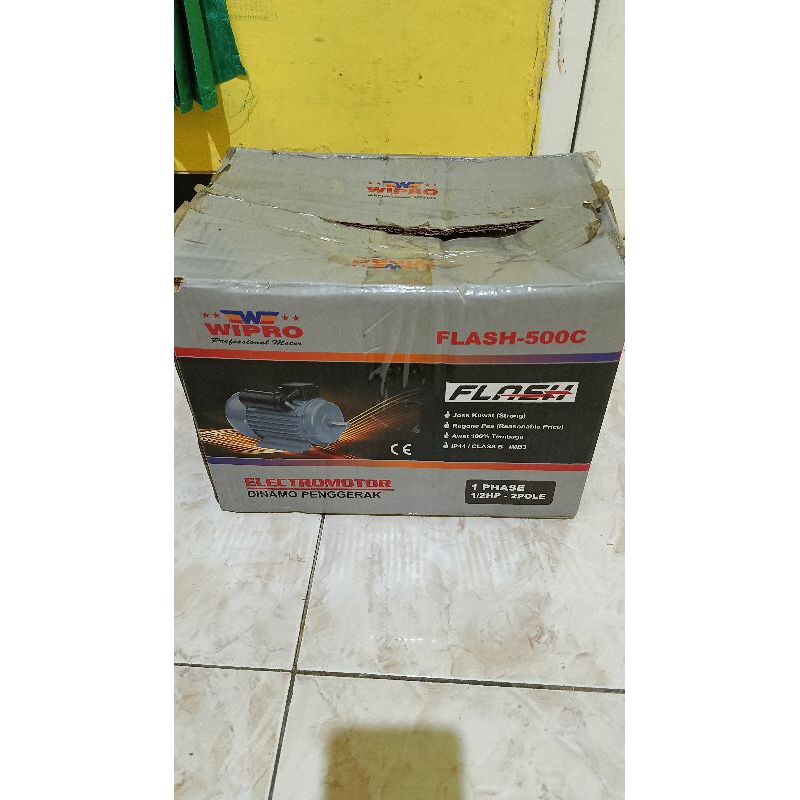 Dinamo Penggerak Wipro flash 500C 1 phase 1/2 HP 2 phole