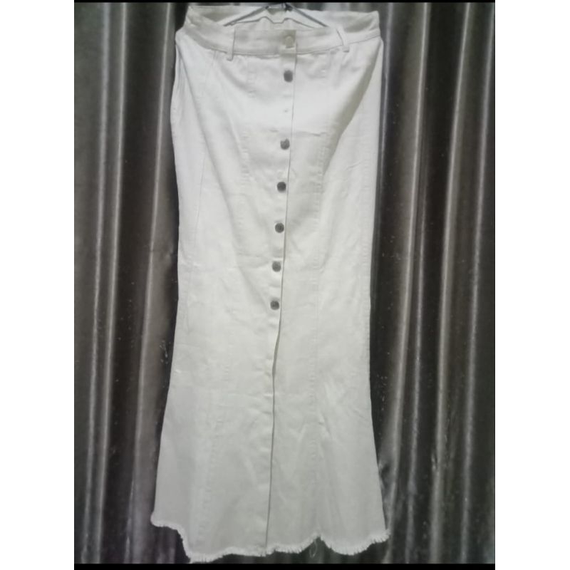 Rok Jeans Putih
