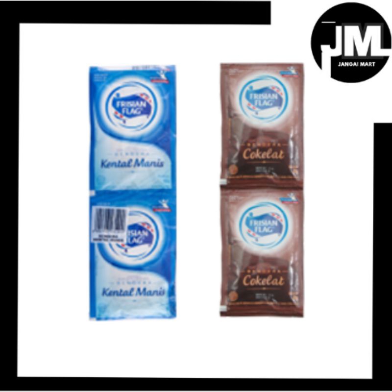 

FRISIAN FLAG SUSU KENTAL MANIS PUTIH COKLAT PCK 38g X 6PCS