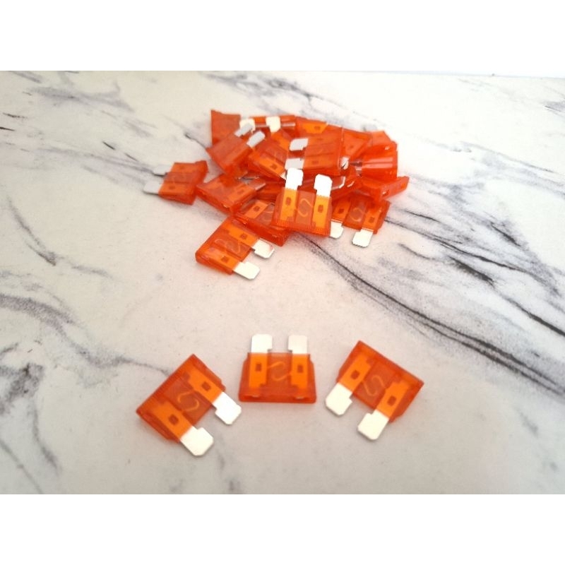 [25pcs]SEKRING GEPENG BESAR - FUSE SEKRING TANCAP DX BESAR 10A