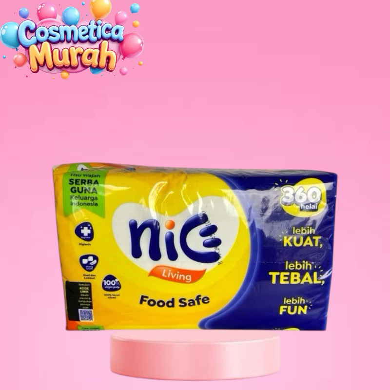 k,ox] NICE living food save 360 helai - tisu wajah serba guna
