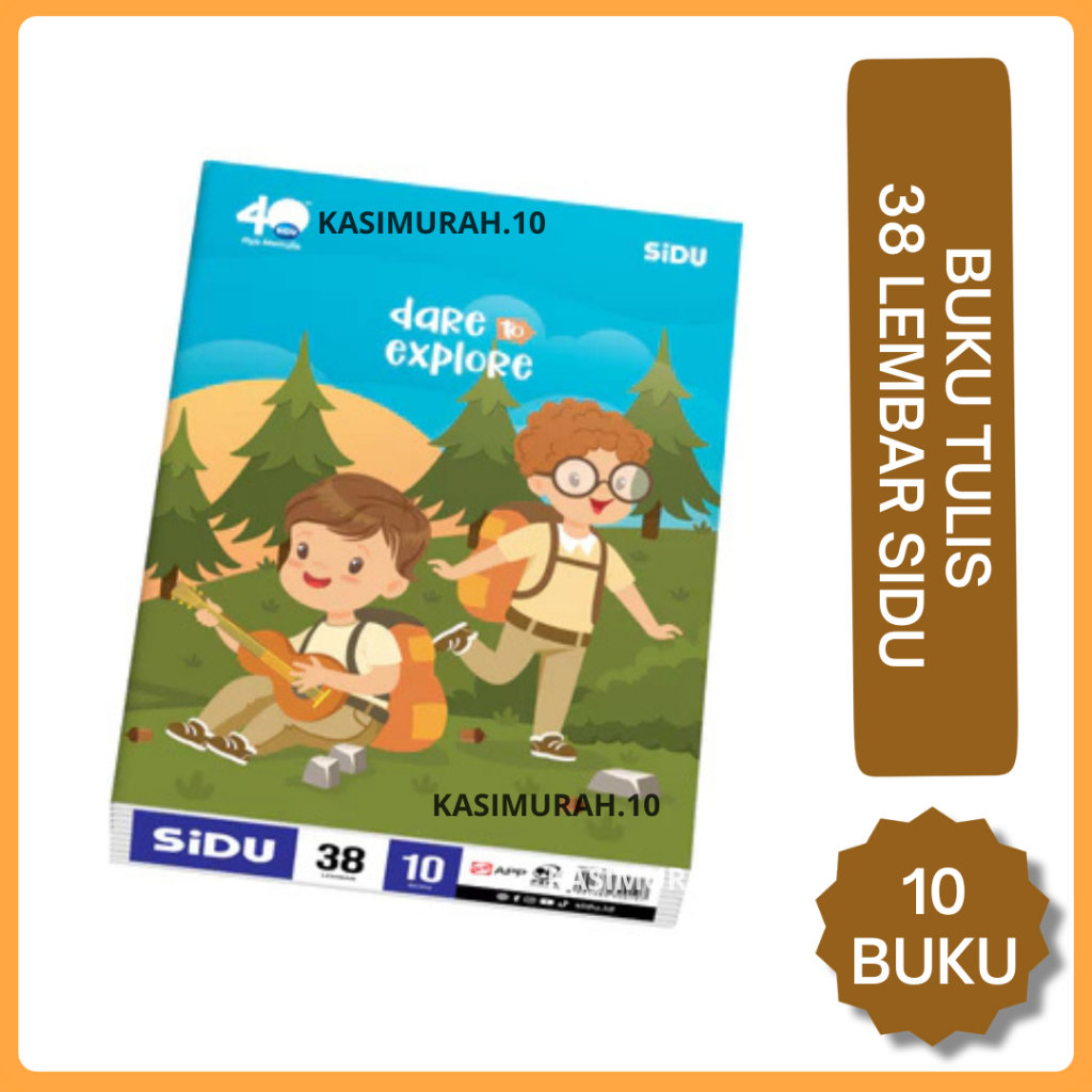 

Buku Tulis Sidu 38 Lembar (1 Pack / 10 Buku)
