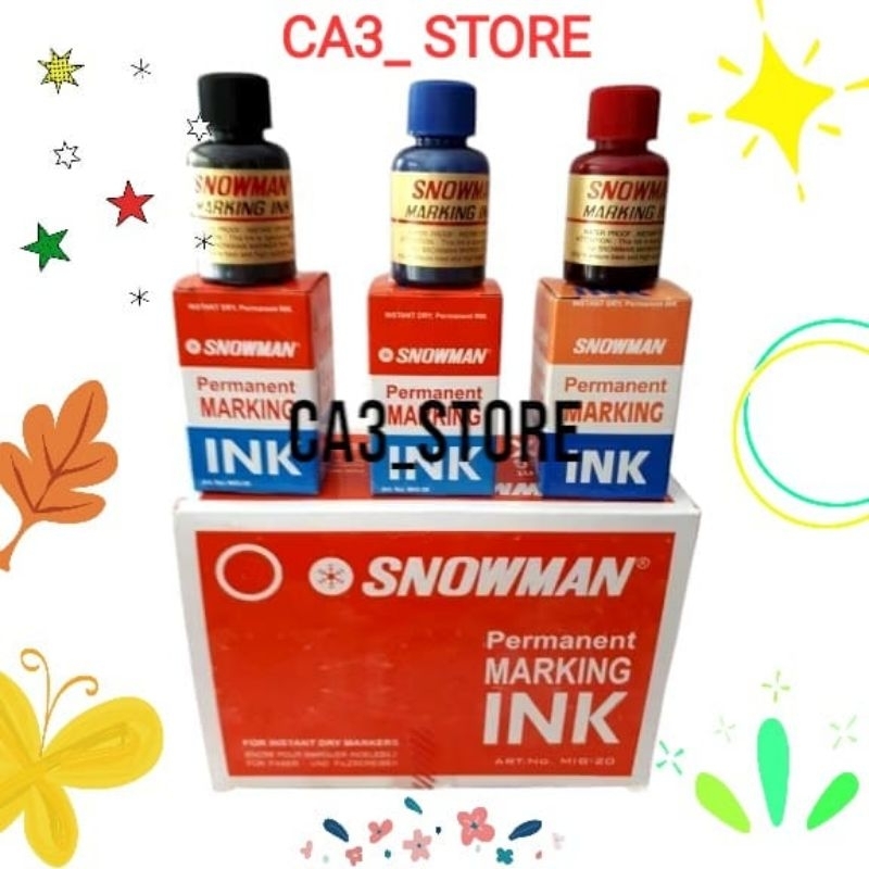 

Tinta Spidol Snowman Permanent/Refill Spidol Permanen/ Isi ulang Spidol Permanen