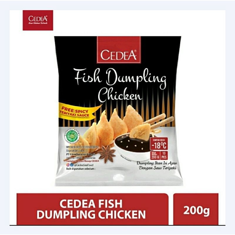 

DISCOUNT!!,Cedea Fish Dumpling Chicken +Bumbu Spicy Teriyaki,200 Gram. expired Januari 2026,Dumpling Ayam