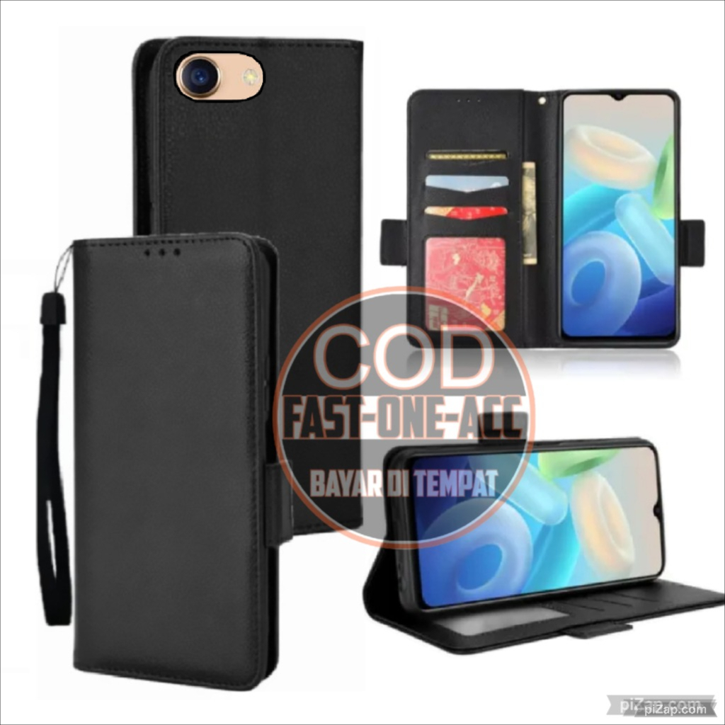Case HP VIVO Y53 Flip Dompet Casing HP Flip Wallet Leather Cover
