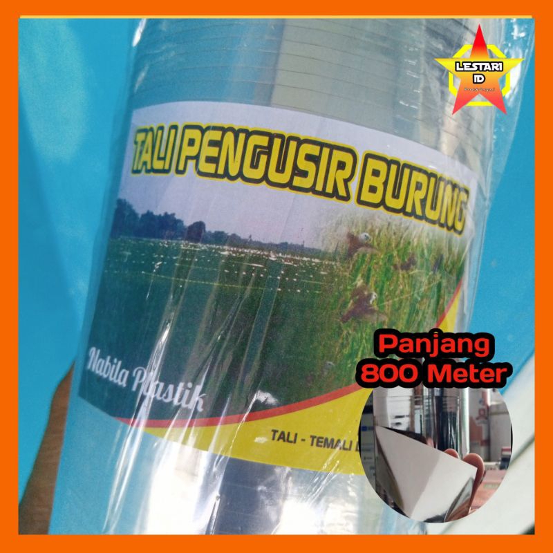 Tali pertanian / Tali perak pengusir burung sawah panjang 800 meter