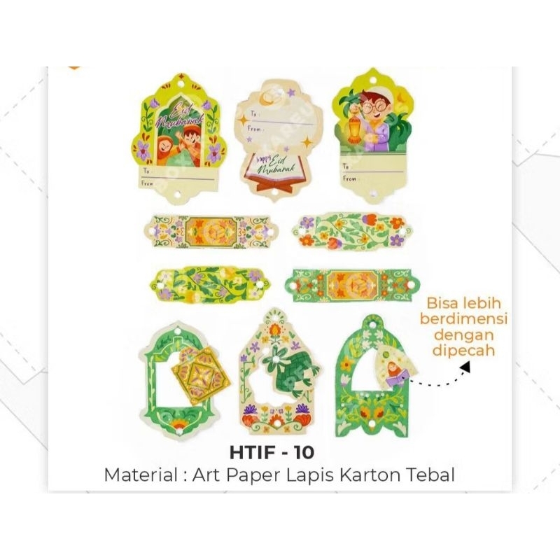 

HAND TAG IDUL FITRI LEBARAN ISI 10 PCS MIX RANDOM - HTIF 10