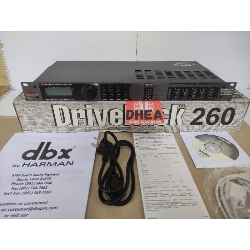 Speaker Management DBX 260 Driverack DBX260 DLMS 260 3in 6out 3 Way Grade A Delay Fungsi IC Full DBX