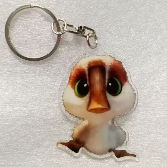 ganci brightbill the wild robot / baby brightbill / keychain gantungan kunci brightbill the wild rob