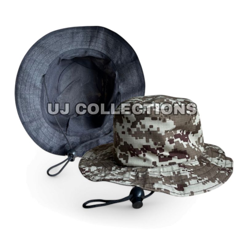 Topi tentara anak model rimba loreng digital gurun - Topi fashion outdoor anak loreng kids army unis