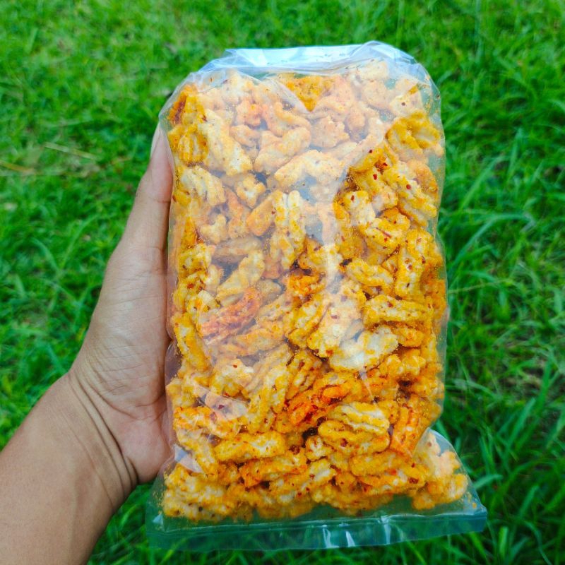 

KERUPUK SEBLAK CIPIR JAAT PEDAS GURIH 200gram camilan pedas