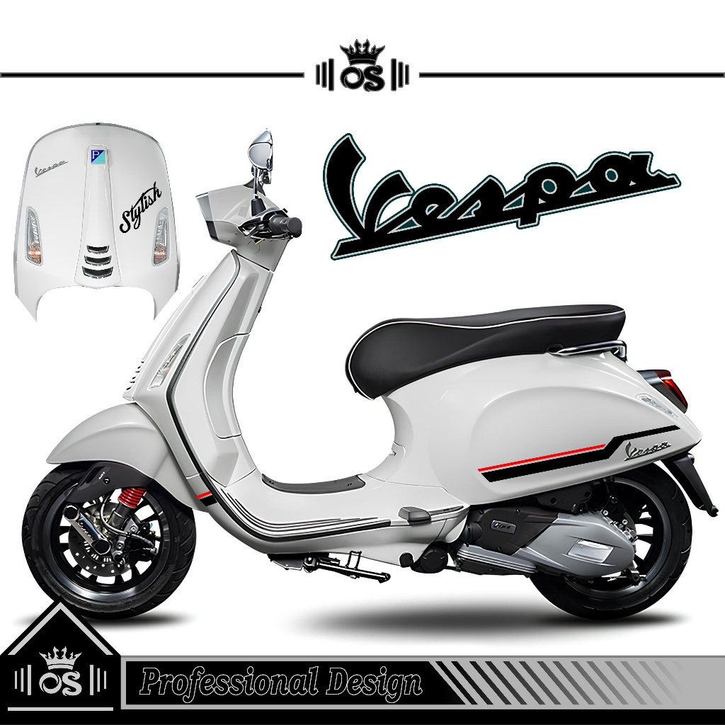 STICKER CUTTING VESPA SPRINT & PRIMAVERA / MTF 12 / STRIPING VESPA / STIKER VESPA / STRIPING LIST