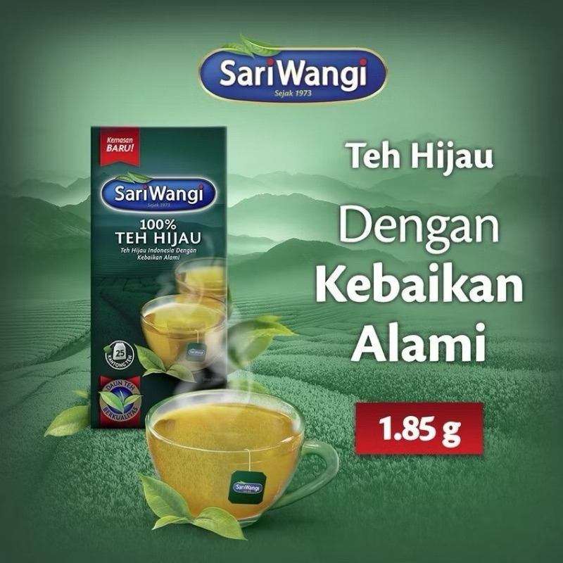 

SariWangi Teh Hijau Teh Herbal 25 Kantong Teh