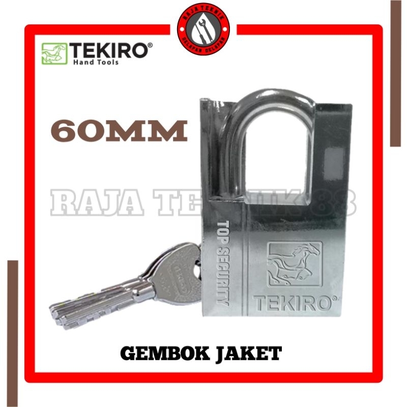 gembok jaket 60mm TEKIRO / padlock jacket 60mm