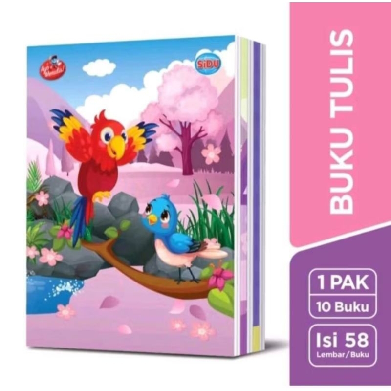

Buku Tulis SINAR DUNIA 58 Lembar 10 Buku/ SIDU ORIGINAL