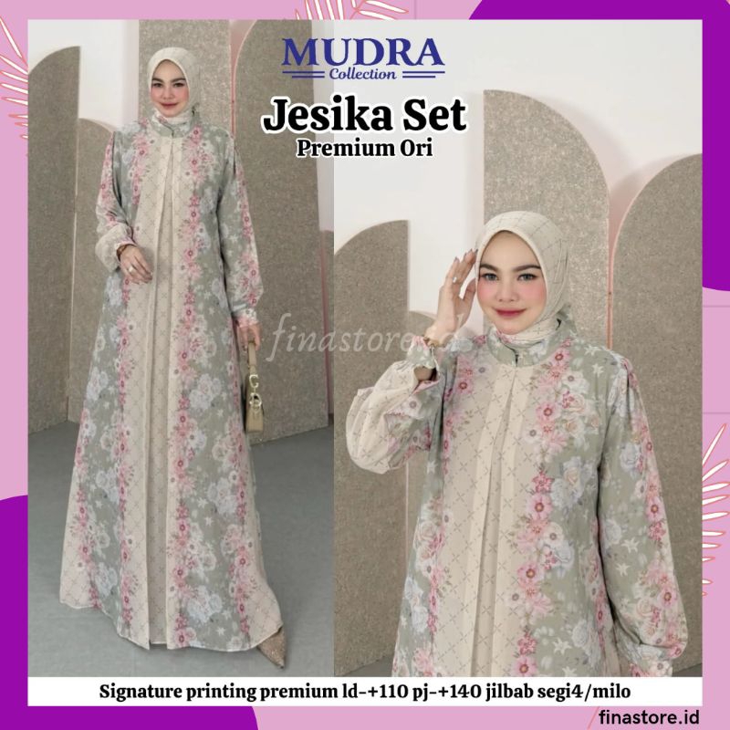 Gamis Mudra Collection / Gamis Terbaru / Gamis Wanita / Gamis Premium / Gamis Pesta / One Set / Sete