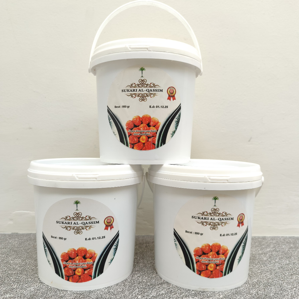 

KURMA SUKARI AL-QASSIM KEMASAN EMBER/KURMA KILOAN/KURMA LEBARAN