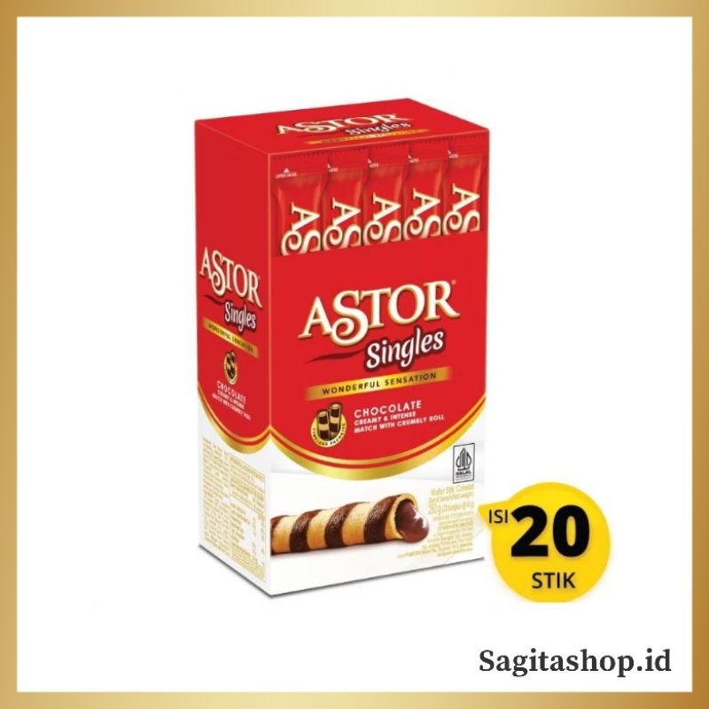 

Cokelat Leleh Wafer Renyah ASTOR SINGLES - Isi 20 Pcs